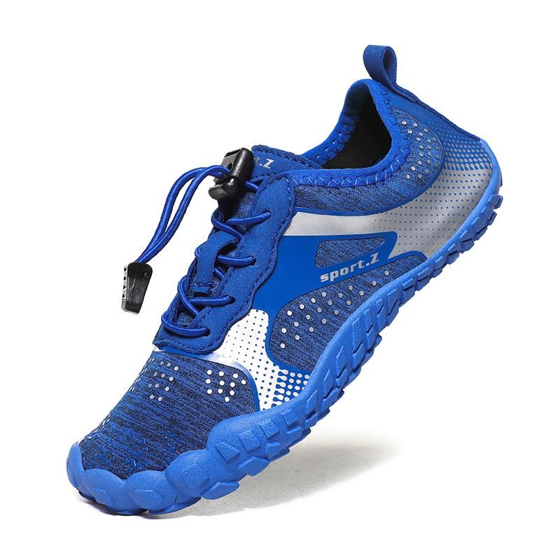 Kids Water Shoes Beach River Trekking Snorkeling Swimming Quick-Dry Mesh Barefoot Aqua With Rubber Sole