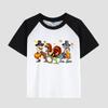 T-shirt Stampata da Bambino con Girocollo, Tessuto in Cotone, Top Casual alla Moda a Maniche Corte per Ragazzo per l'Estate