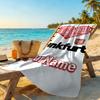 Eintracht Frankfurt Personalized Text Beach Towel High Absorbency Quickdry Portable For Swimmingbeachcamping Travel Beach Accessoriesgym