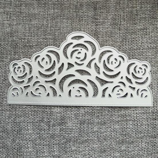 Flower Rose Border Metal Cutting Dies DIY Scrapbook Cards Making Punch Stencil