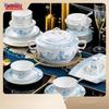Qianxing Glazed Ceramic Dinnerware Set - 40 Pieces