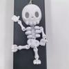 Hanging Ornaments Skeleton Keychain 3D Printed Halloween Keychains  Purse Car Bag Accessories