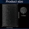5 Sheets Glass Hotfix Rhinestones, Crystal Clear Adhesive Backed Polka Dot Pattern, DIY Craft & Garment Embellishments 1.5~3mm
