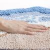 1pc Dajang Plush Bath Mat - Non-Slip, Absorbent, Machine Washable Polyester Bath Mat with Ocean Wave Design, Blue & White,Perfect for Bathroom,Toilet