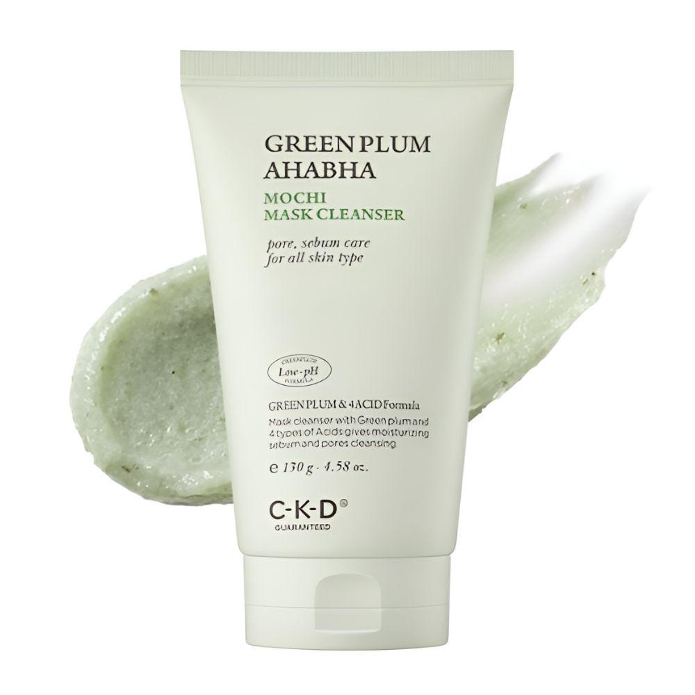

CKD Green Plum AHA Pack Soap Cleanser Gentle Exfoliating Facial Cleanser 130g