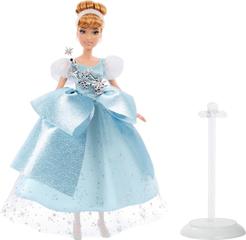 Mattel Disney Princess Cinderella Platinum Doll (Disney 100th Anniversary Celebration) Ages 6 and Up (HLX60)