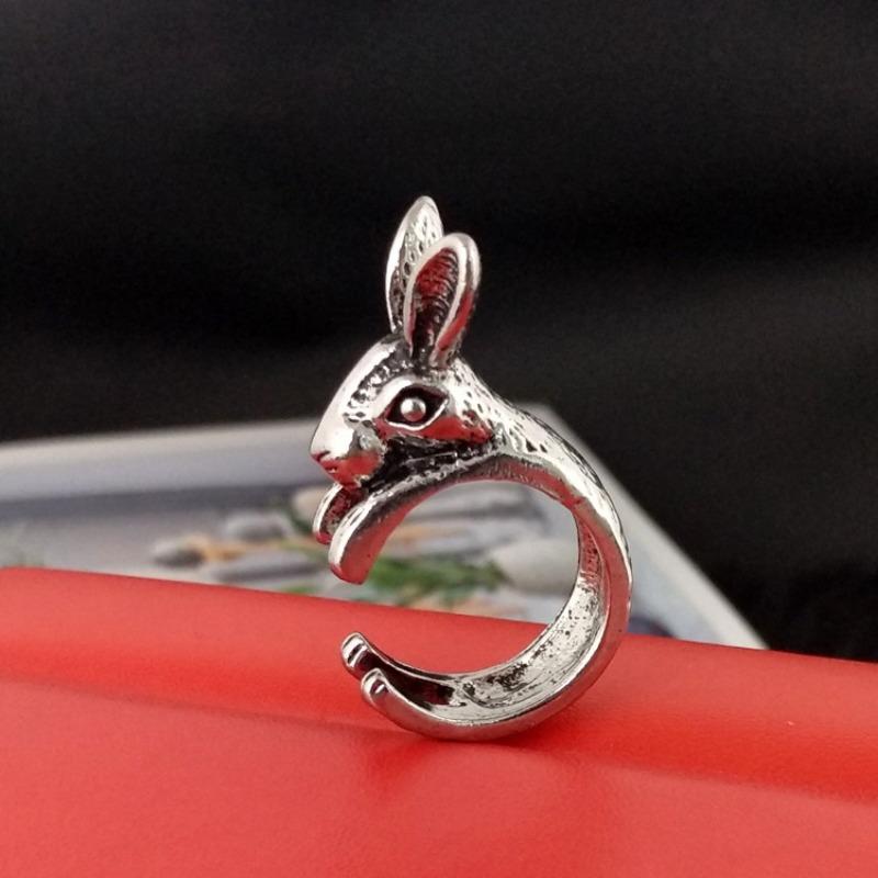 Creative Couple Jewelry Animal and Rabbit Female Ring