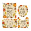 Four-piece Set Of St. Halloween Printed Shower Curtain Carpet Mat Combination Bathroom Toilet Mat Bathroom Curtain Set 45*75 Four-piece Set