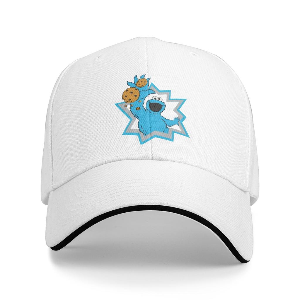 Cookie Monster Sesames Baseball Cap Hip Hop Cartoon Sandwich Hat Unisex Style Breathable Caps Hat Outdoor