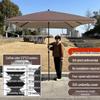 Large Outdoor Commercial Parasol - Thickened Square Patio Umbrella Tent