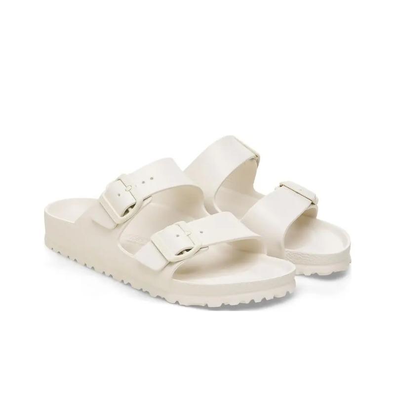 Birkenstock Unisex EVA Round Toe Soft Sole Commuter Slide Sandals Beige Narrow Fit 1027384 36