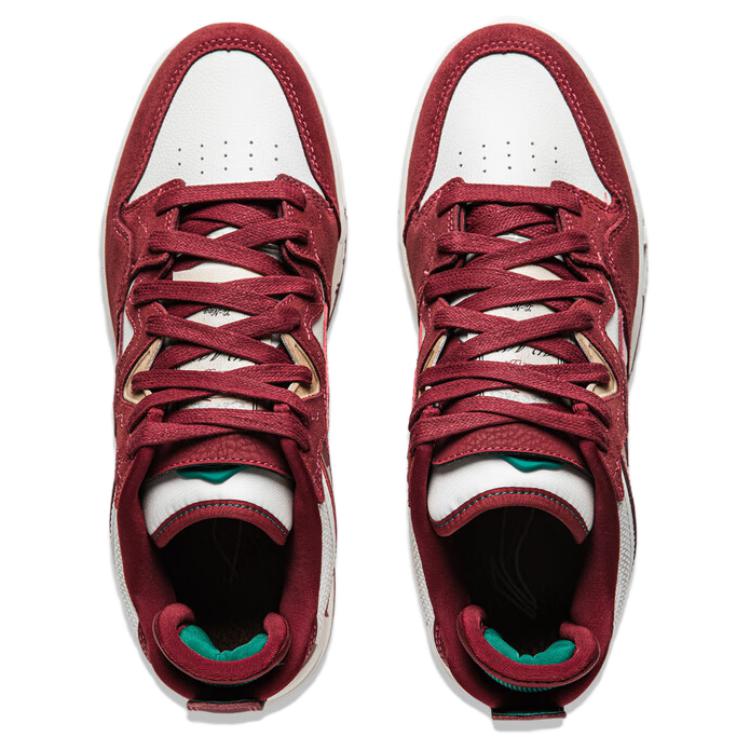 Li Ning Weiw Pro Special Story Edition Non-Slip Wear-Resistant Low-Top Skate Shoes Men Skate Shoes Red White AECU027-1