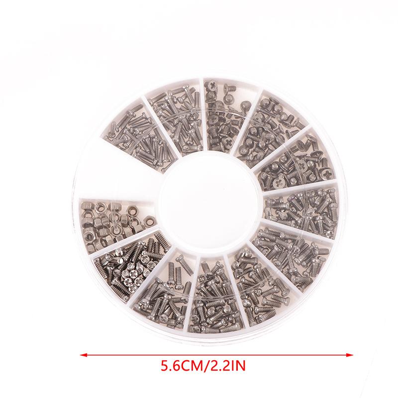 240Pcs Assorted Screws Nuts Mini Small Screws For Repairing Phone Watches Eye Glasses M1 To M1.4 For Glasses Bolts And Nuts