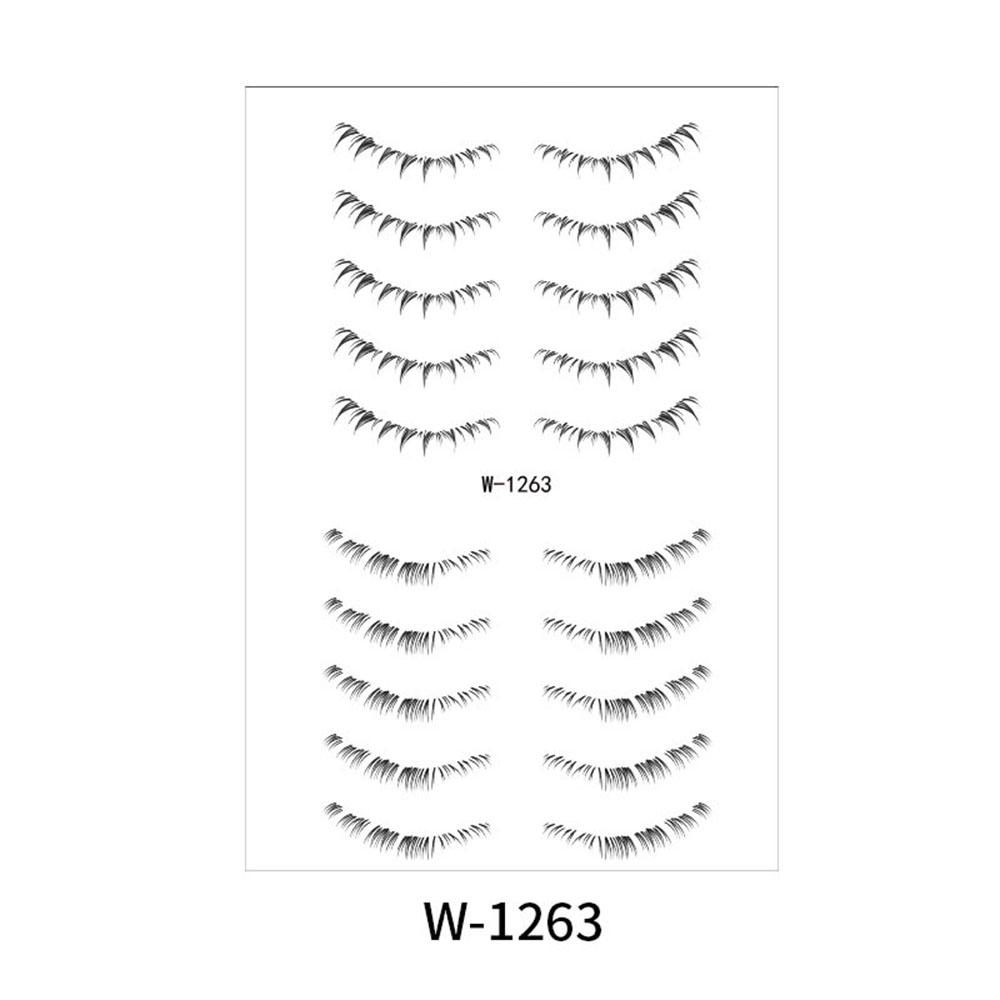 Lower Eyelash Tattoo Long-Lasting Waterproof And Sweatproof Simulation 3D False Eyelash Enlarge Double Under Eye Eyelash Sticker