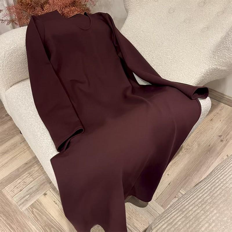 ZUOXIAOQI Supermodel Langes Kleid - Herbst Winter Lässiger Rock