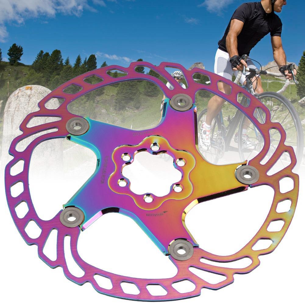 Sykkel Skivebrems Rotorer 6 Bolter Sykkeltilbehør for Terrengsykkel Plateringsfarge203MM