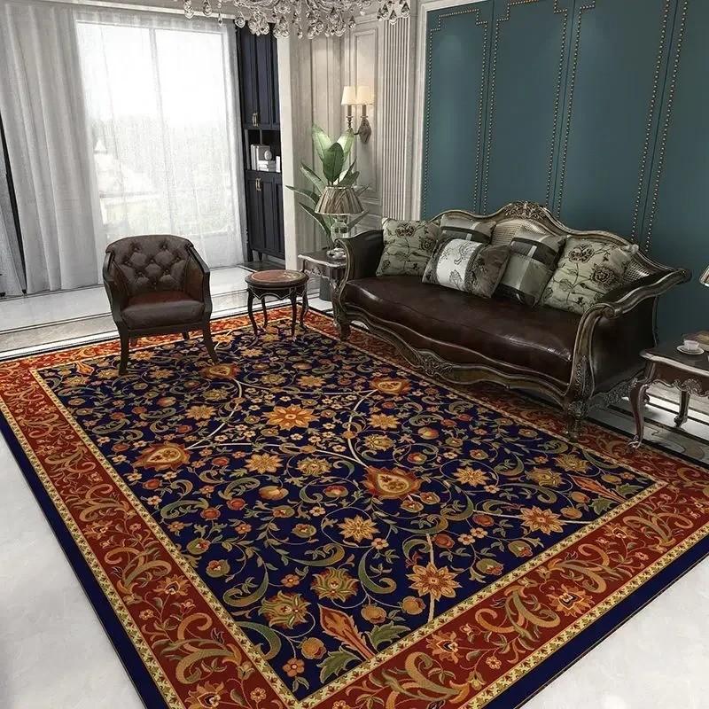 Classical Luxury Persian Style Carpet Bedroom Soft Large Size Mat Full Cover Resistant To Dirt Easy To Maintain Living Room Rug