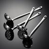 304 stainless steel soup shell soup leak mirror polished size extended hot pot spoon Jingshang hotel kitchen utensils gift