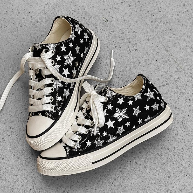 Unisex Canvas Skate Shoes Casual Street Walking Commuting Travel Autumn Comfortable Trendy Footwear Daily Wear Sizes 36-44