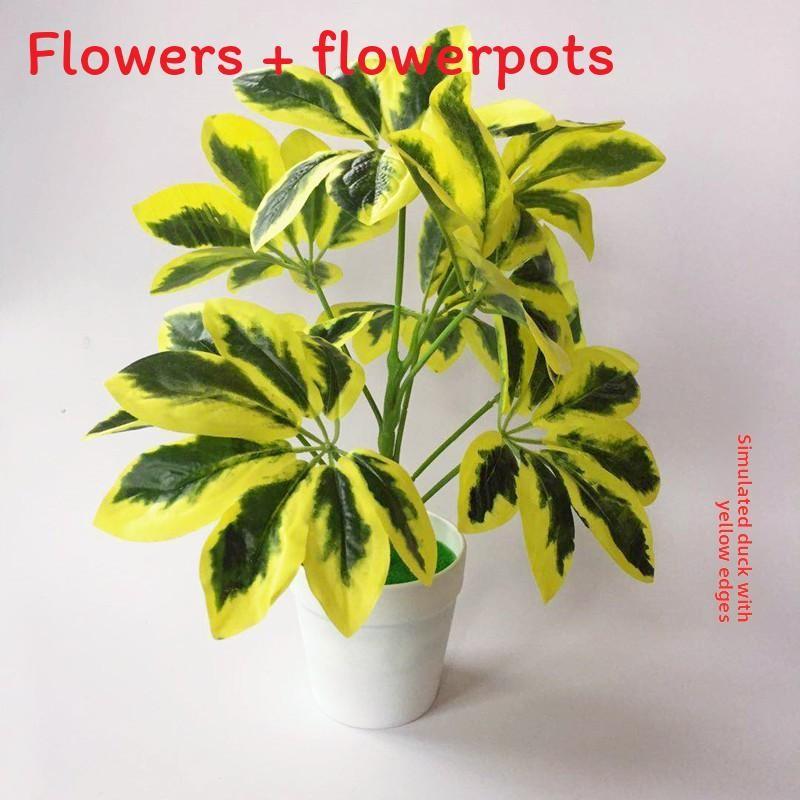

Pothos Evergreen Artificial Green Plant Pot With Realistic Foliage For Home Decor And Photography Props Yellow Schefflera