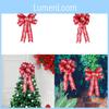 Luxurious Christmas Tree Decor Featuring Exquisite Multi-scene Fabric Bow Tie Ornaments For Holiday Spirit