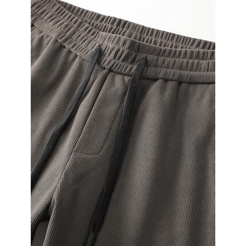 ROMON Men's Fleece-Lined Corduroy Straight-Leg Pants