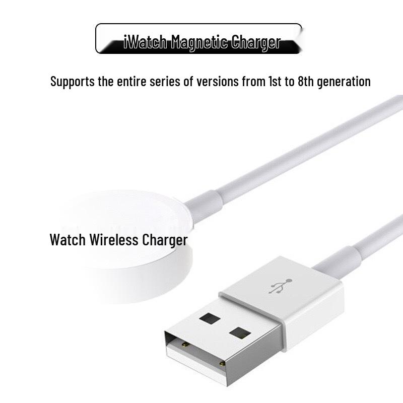 Apple Watch & iPhone Portable Ultra-Thin Magnetic Wireless Charger - Free Upgrade Version
