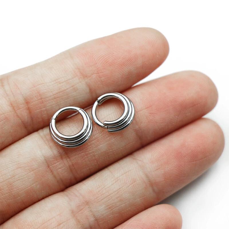 Universal 316 Stainless Steel Nose Ring Piercing Jewelry - Hot-Selling Closed Nose Stud Earrings.