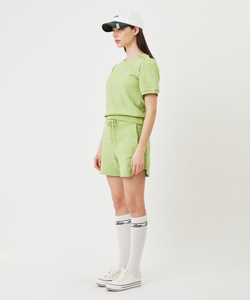 AVEN Elastic Slit Sweatpants Lime
