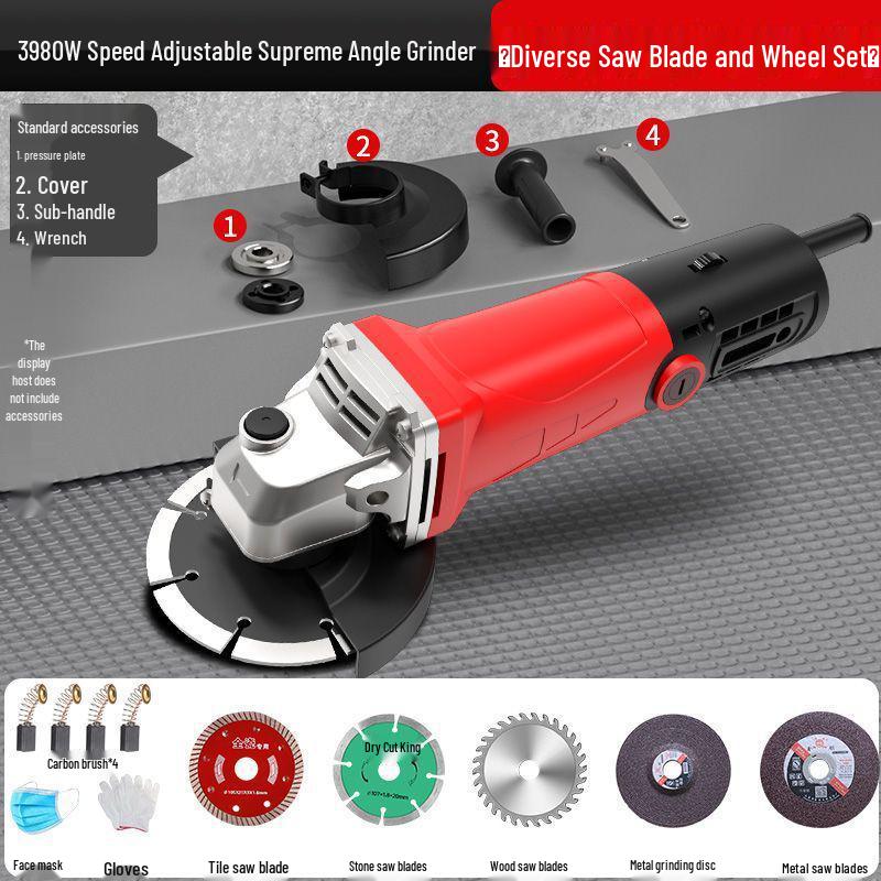 Multifunctional Angle Grinder & Polisher for Household Use