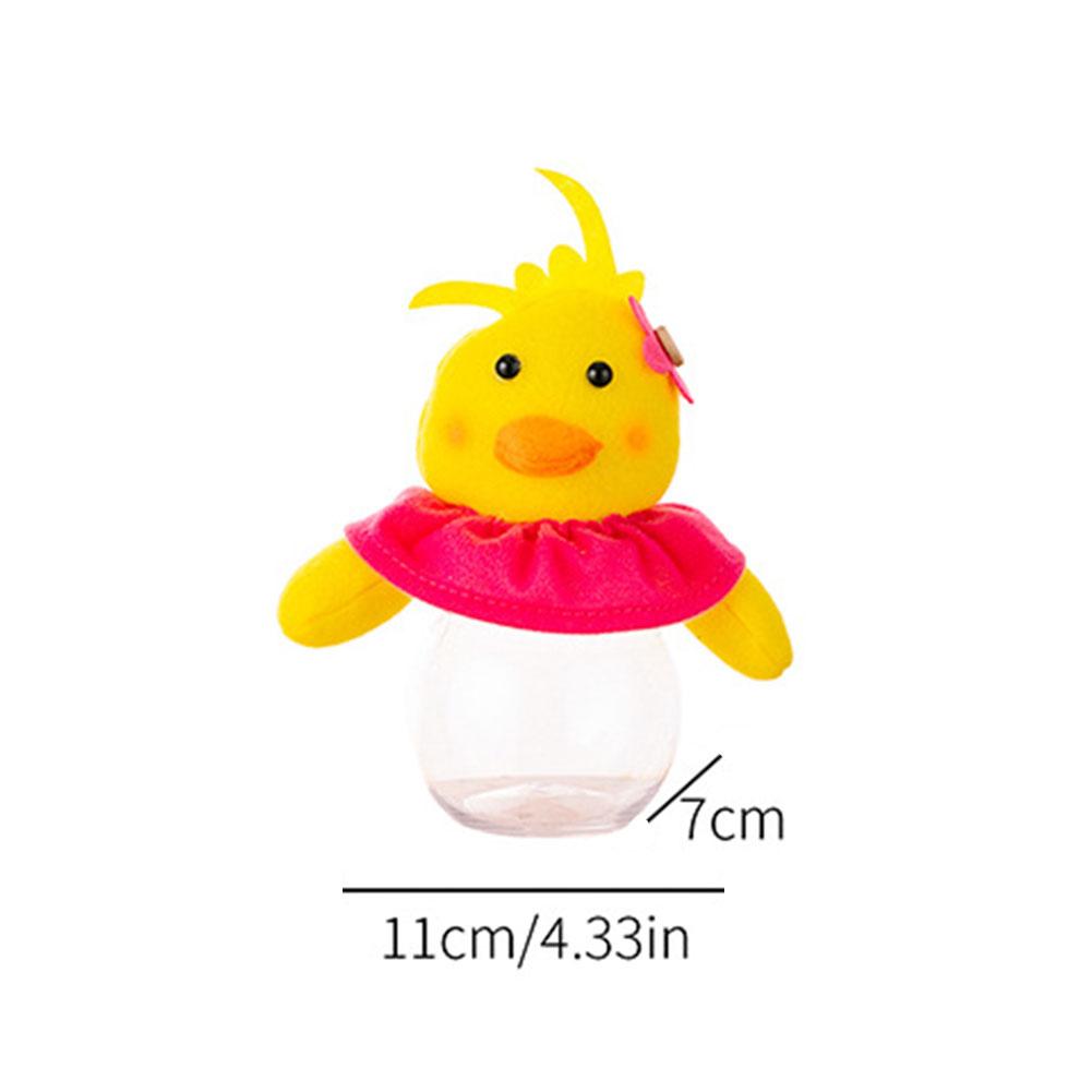 

Банка для конфет в виде пасхального кролика, прозрачная коробка для хранения конфет, контейнер для угощений, счастливой Пасхи, украшения для вечеринок, сувениры