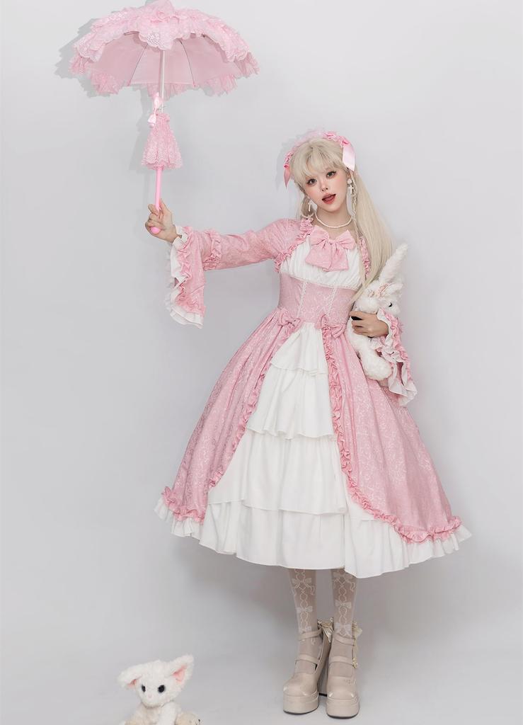 Sivrusn Gothic Lolita Sweet Medieval Flared Court Western Retro Stage Halloween XL Dress, Lolita, Cosplay, Ladylike, Princess, Dress, Sleeves, Lace,