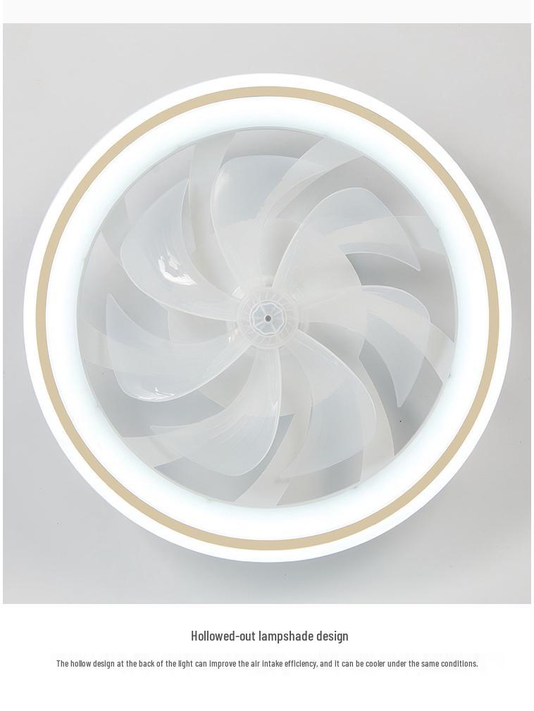 Hot Wheels Ultra-Thin Silent Ceiling Fan Light with Invisible Chandelier for Living Room & Bedroom