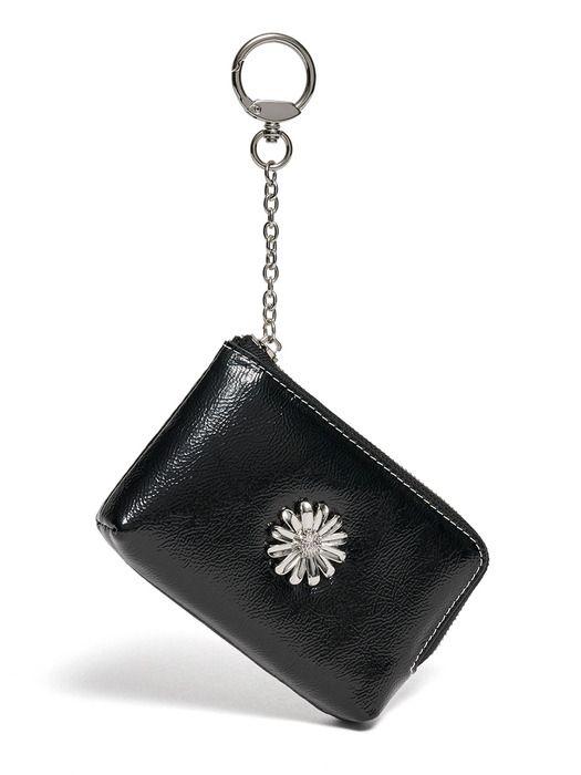 Le Masque Daisy Keyring Coin Zipper Card Wallet Pouch Keyring (3 Colors)