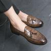 Herren Slipper Kleid Oxfords Mode Business Designer Klassisch Leder Quaste Formell Lässig Loafer Anzugschuhe für Herren Schuhe