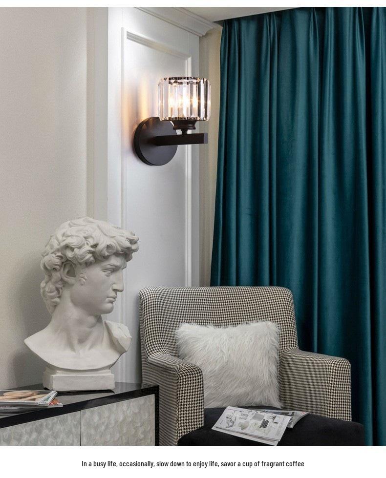 Cross-Border Crystal Wall Lamp: Modern Luxury for Living Room, Bedroom, and Aisle