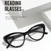 Large Framed Fashionable Cat Eye Presbyopia Glasses Ultra Light Comfortable Lady And Gentleman Hd Anti-Blue Light Eyeglasses
