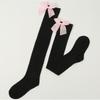 Japanese Style Over-the-knee Bow Socks Sexy High Tube Socks For College Fashion Friction-resistant Polyester Fiber
