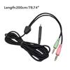 Braided UNP PC Cable for Sennheiser Game One PC 373D GSP350 GSP500 Headphone Cord Better Sound Ranges User Friendly Wire
