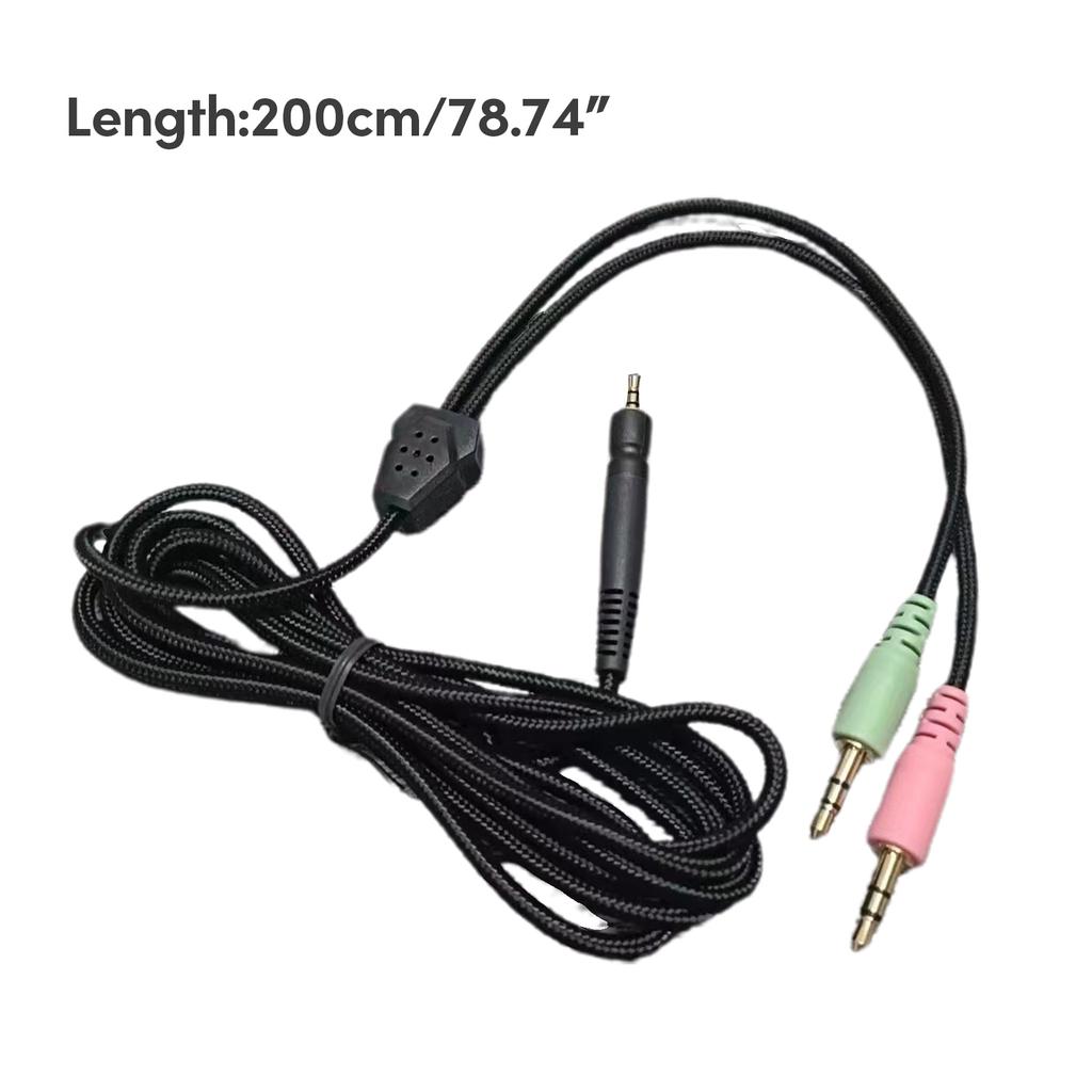Braided UNP PC Cable for Sennheiser Game One PC 373D GSP350 GSP500 Headphone Cord Better Sound Ranges User Friendly Wire