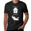 Funny Elephant Inhale Exhale Yoga TShirt Plain Sweat Vintage Clothes Men Workout Shirt
