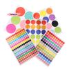 M-10 Folhas 6-45mm Adesivos Coloridos de Bolinhas Círculos Polca Escritório Sala de Aula Decoração de Festa Brinquedos Adesivo de Decoração de Diário