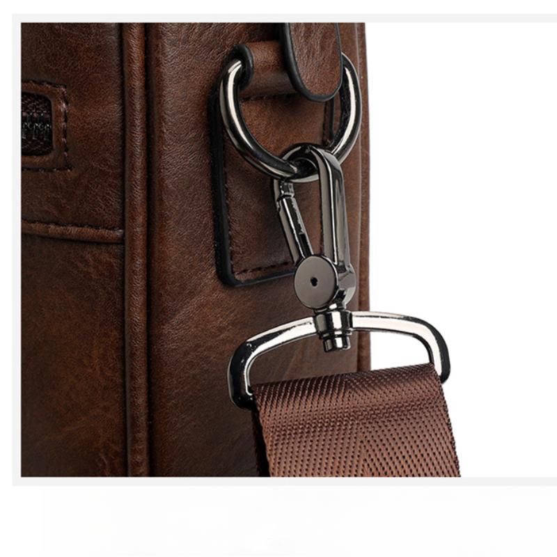 Men's New Business Laptop Bag Fashion Men's One-shoulder Messenger Briefcase Large-capacity Retro Shoulder Bag