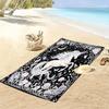 Vintage Floral Dragon Print Strandtuch, Großes Weiches Schnelltrocknendes Handtuch für Strand Camping Schwimmen