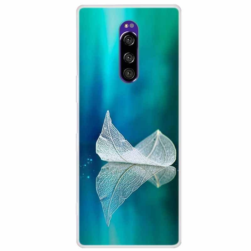 Funda de Silicona Suave para Sony Xperia 1 Funda Moda Transparente Fundas de Teléfono Tigre para Sony Xperia1 XZ4 SO-03L SOV40 J8110 Coque Parachoques