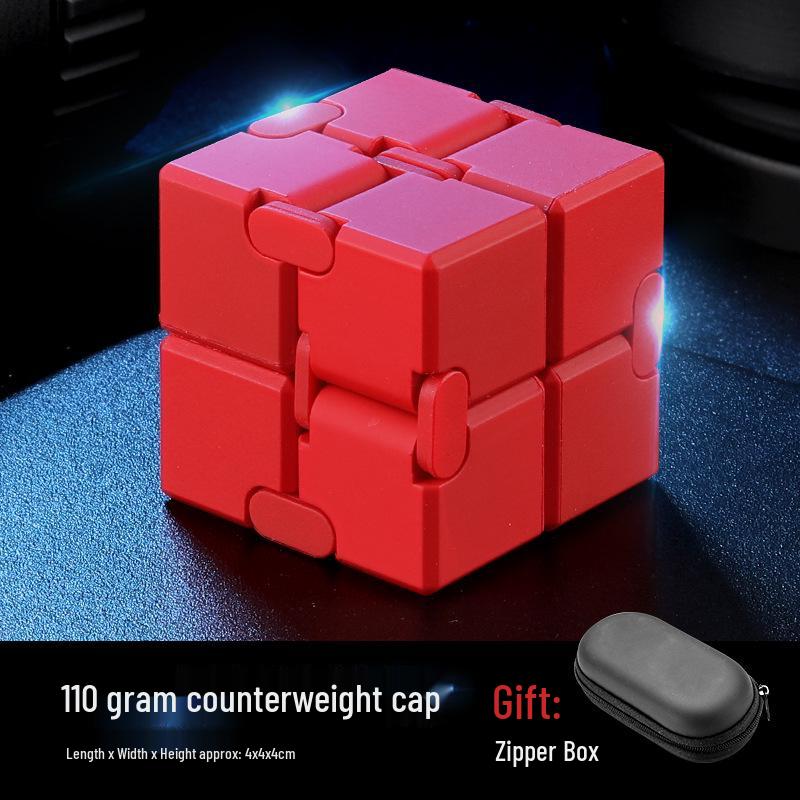 Cube Infini en Alliage Métallique Jouet Décompression Doigt pour Adultes