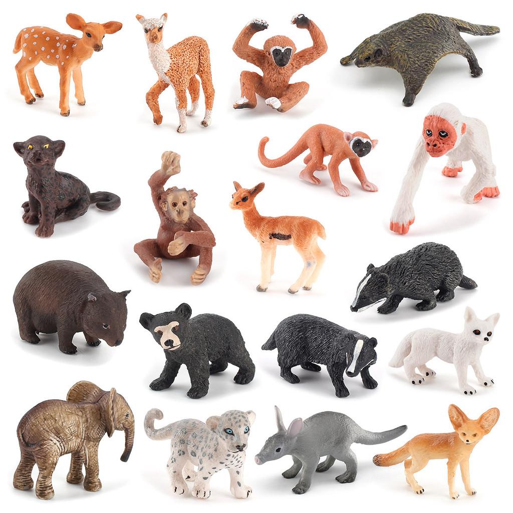 Badger Deer Realistic Animal Action Figures Pvc Toy For Childrens Learning Decor