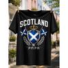 Scotland 2026 Easy Flag Shield Crest with Crown And Soccer Ball Fan Pride T-Shirt, Patriotic Football Fan Style