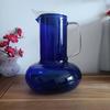 Spherical Base Glass Pitcher Nordic Design Large Capacity Water Carafe with Lid Builtin Strainer