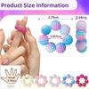 5 ks/Sada Nastavitelné Prsteny na Prsty pro Úlevu od Stresu Bodkované Korálky Fidget Prstový Masážní Přístroj Meditace
